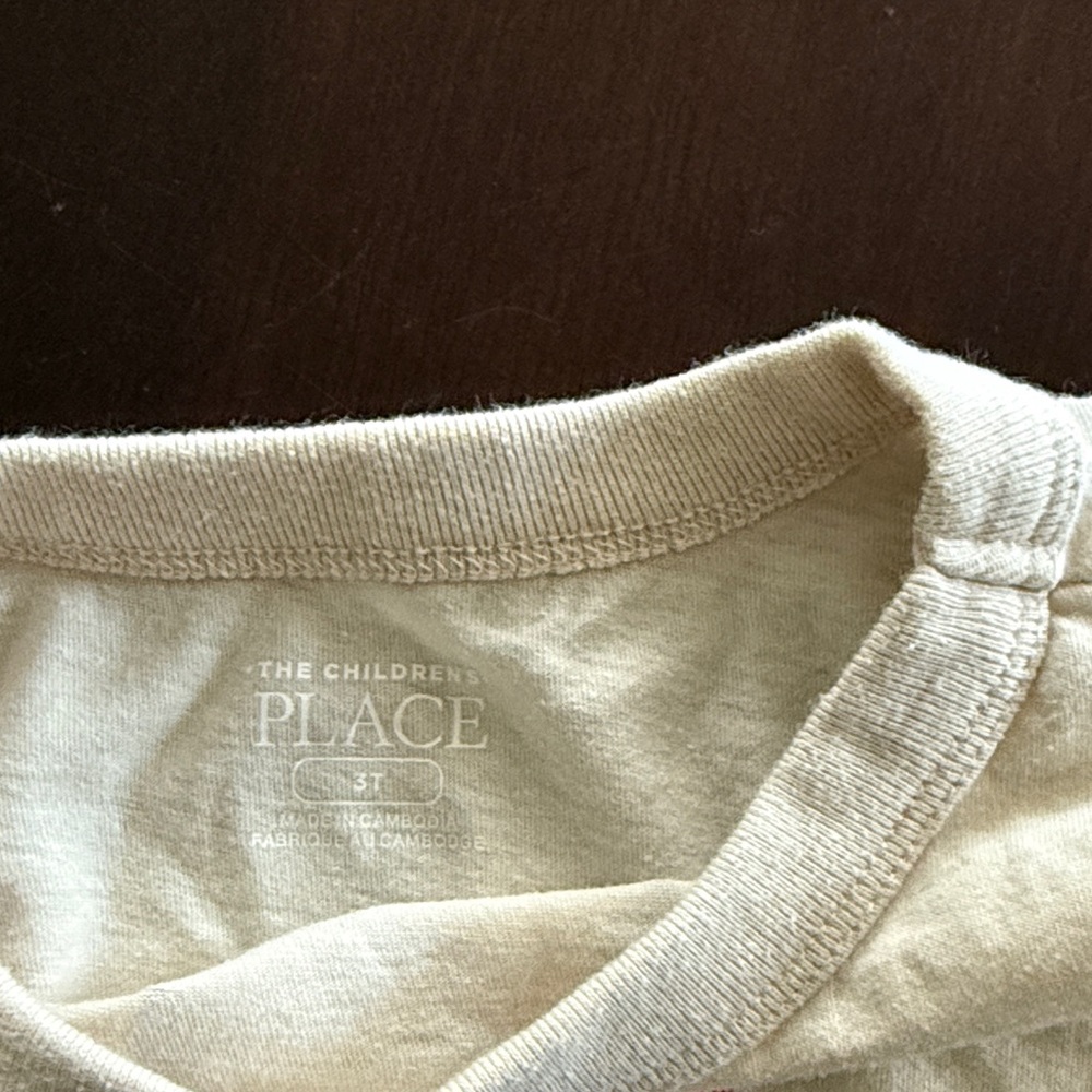 The Children's Place Cream Long-Sleeve Fox Top with Blue Beanie - Picture 2 of 7